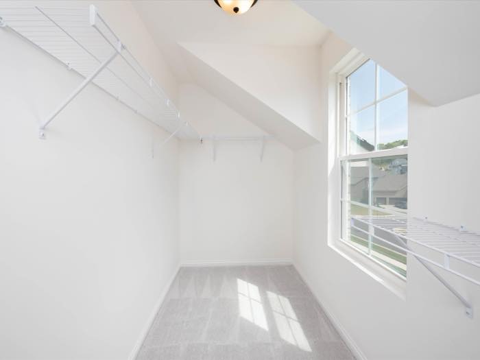 Closet with its own window under the dormer